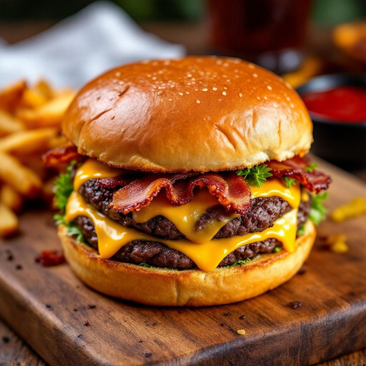 𝐒𝐌𝐀𝐒𝐇 𝐁𝐔𝐑𝐆𝐄𝐑 𝐖𝐈𝐓𝐇 𝐂𝐇𝐄𝐄𝐒𝐄 𝐀𝐍𝐃 𝐁𝐀𝐂𝐎𝐍