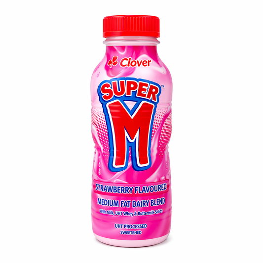 Clover Super M - Meduim Fat Strawberry Milk - 300ml